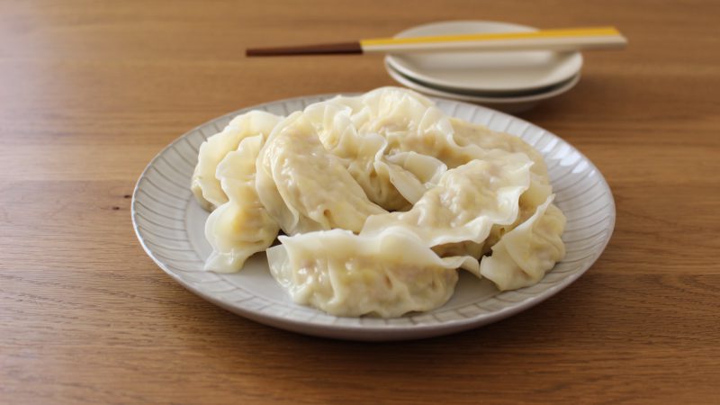 白菜と鶏ひき肉の水餃子