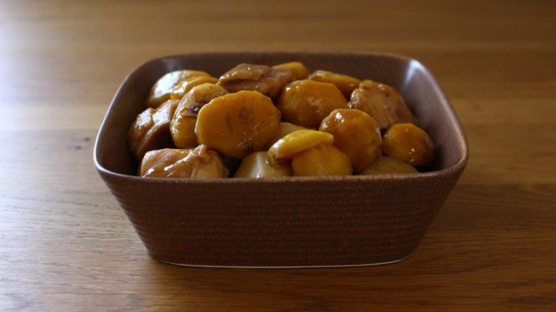 栗と里芋、鶏肉の煮物