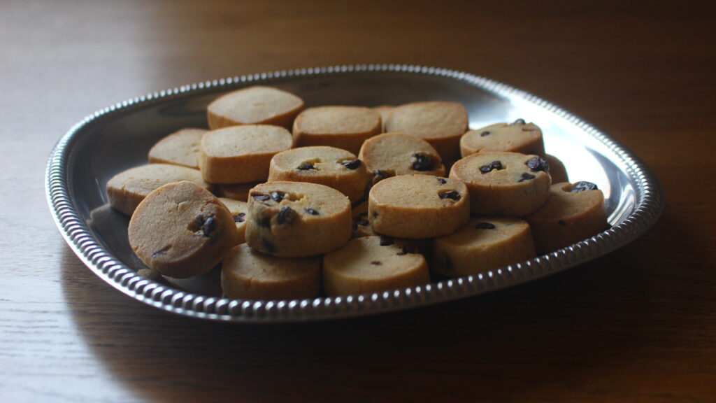 チョコチップクッキーとバタークッキー