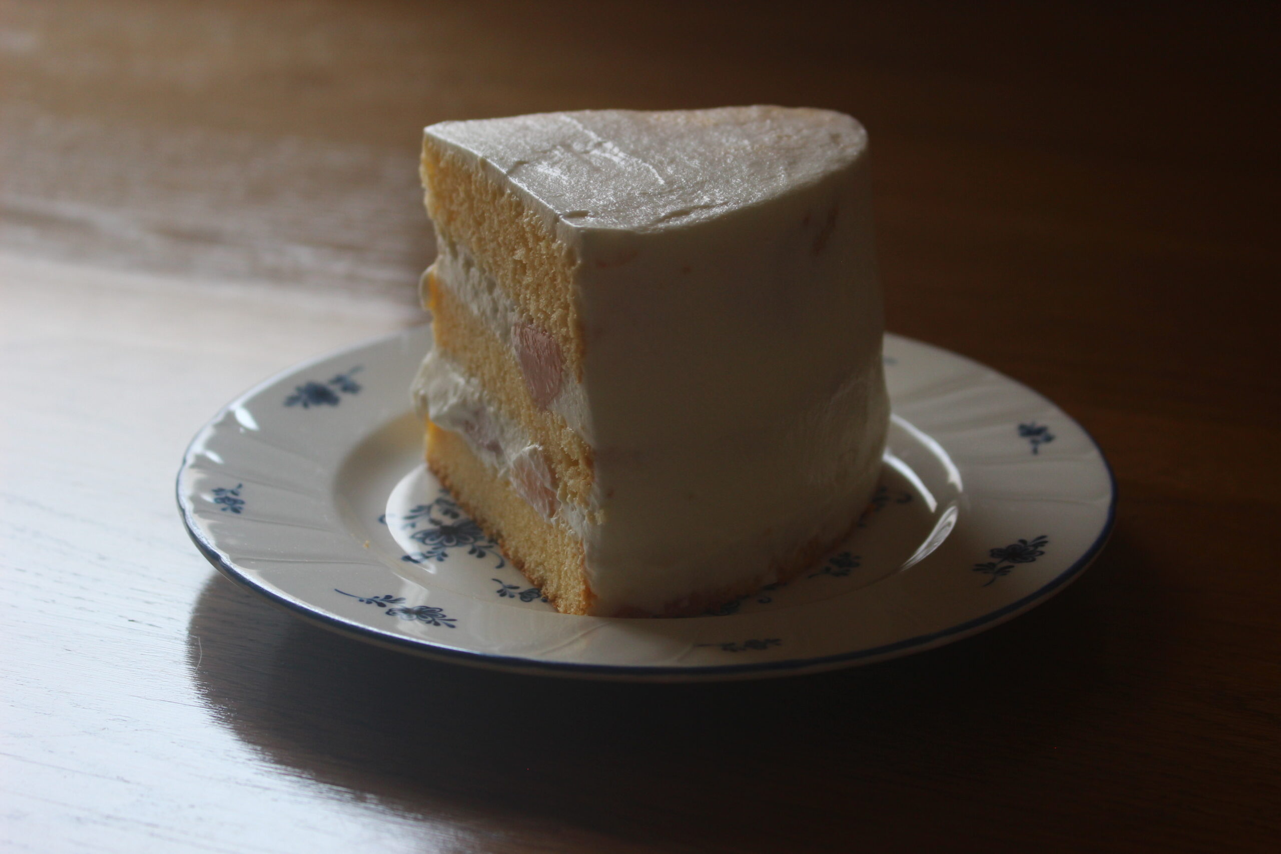 桃のショートケーキ