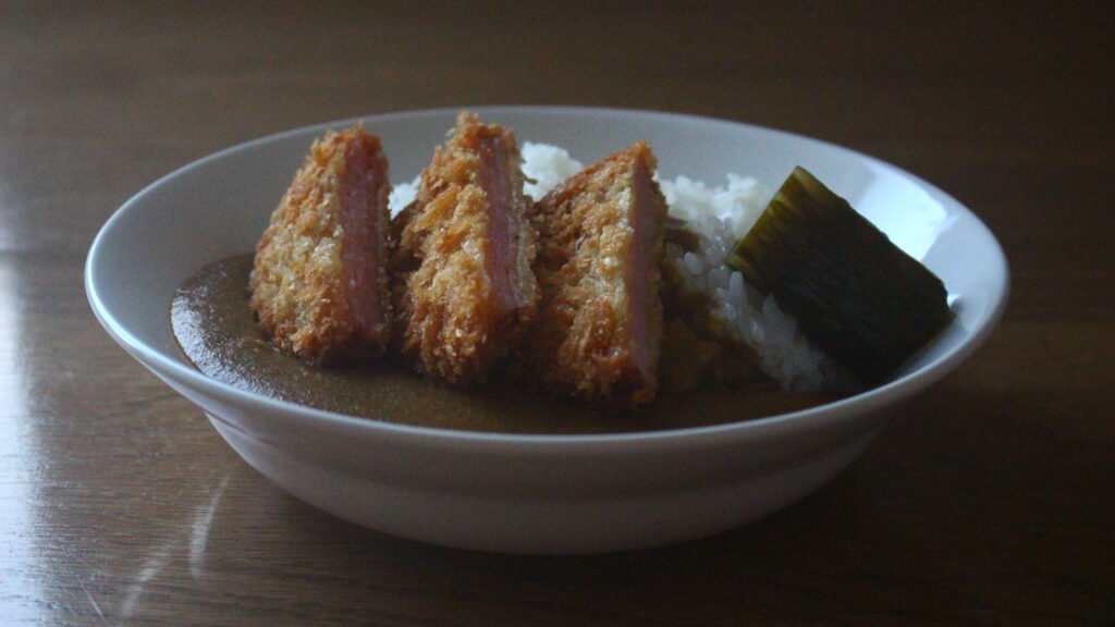 ハムカツカレー