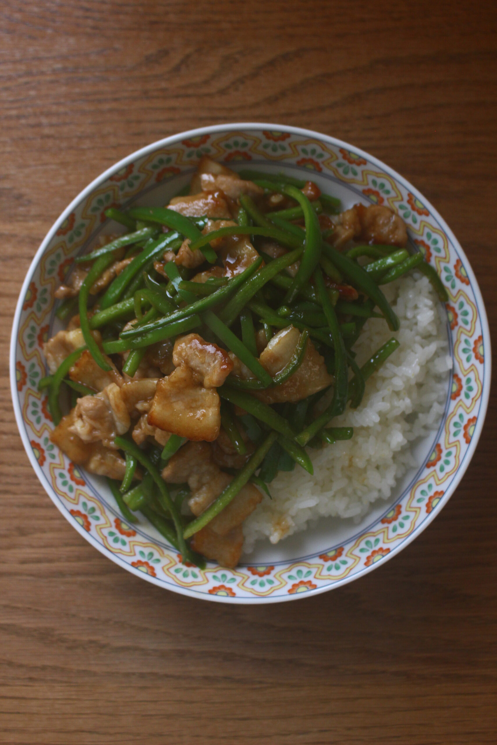 青椒肉絲飯