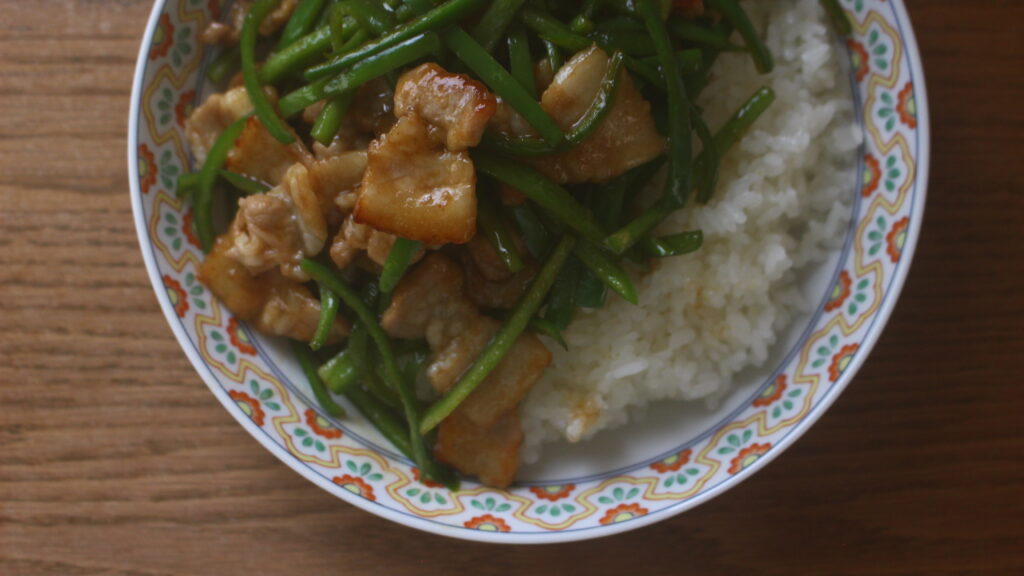 青椒肉絲飯