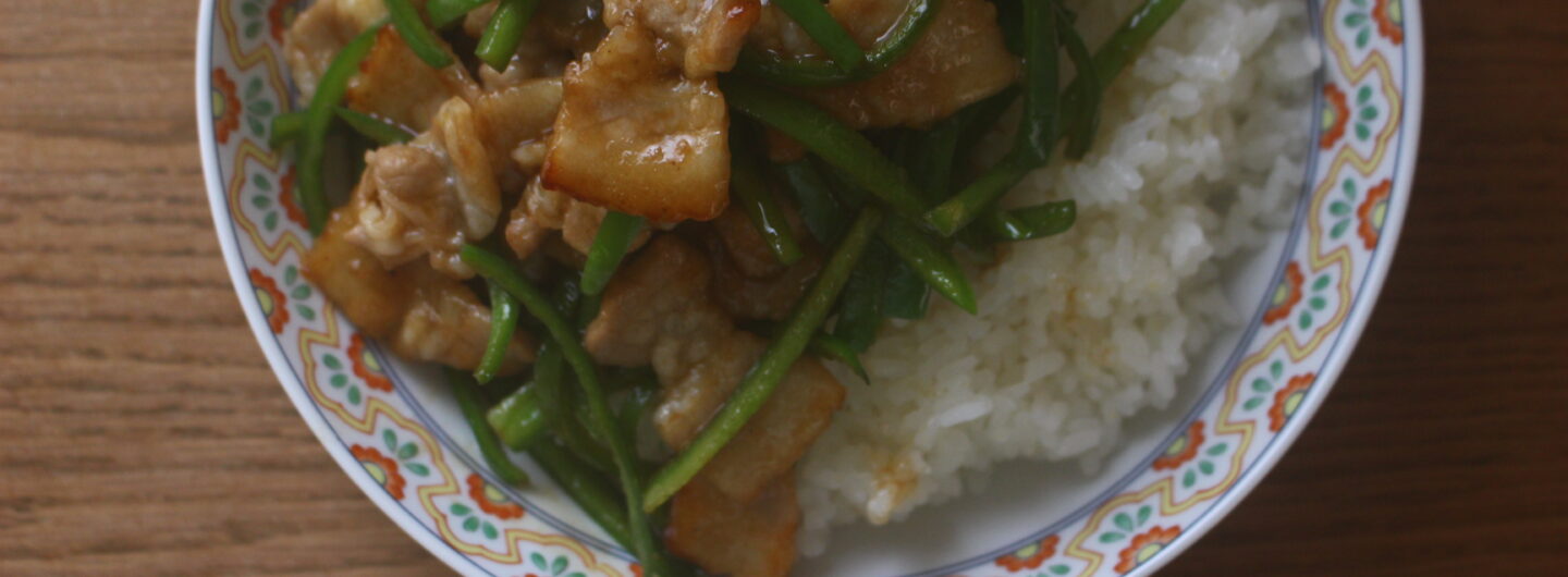 青椒肉絲飯