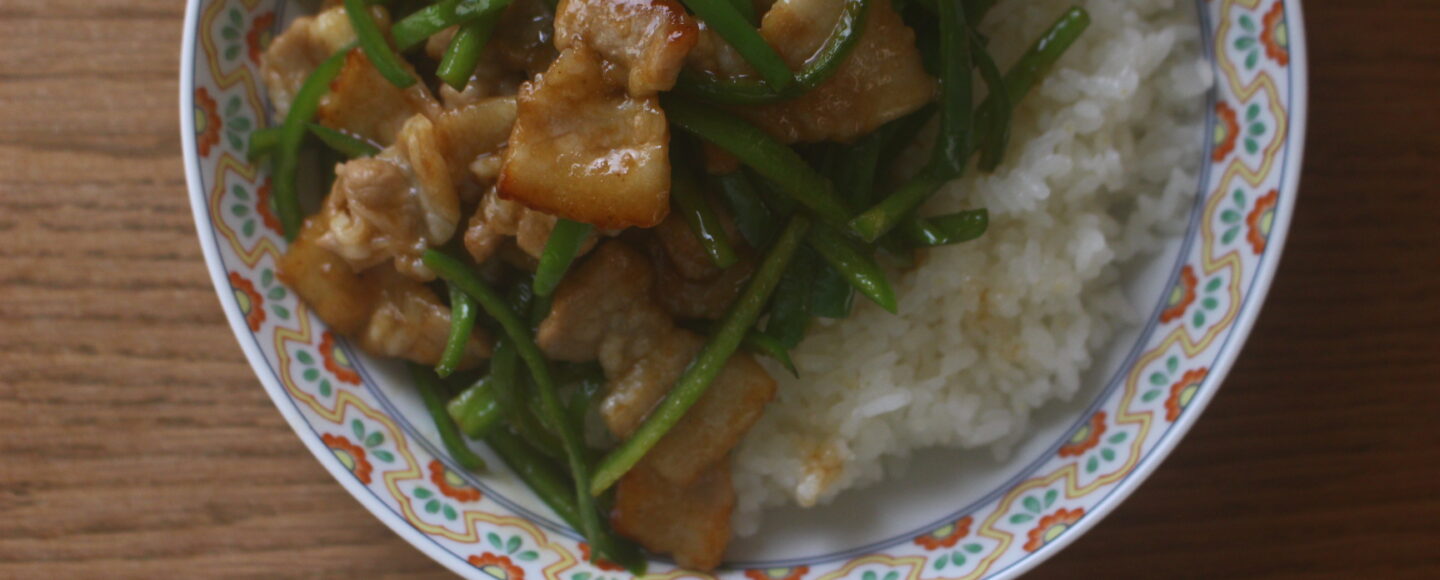青椒肉絲飯